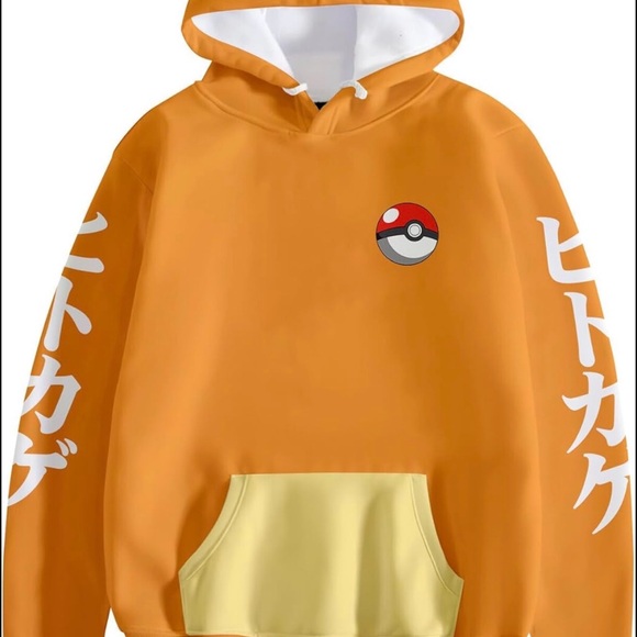 Charmander Pokémon Hoodie with Pocket - Picture 5 of 5